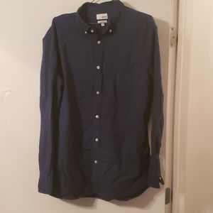 Navy blue long sleeve shirt